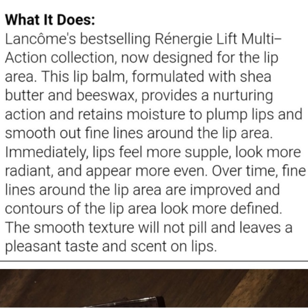 NWT Lancôme Renergie Lift Multi Action Lip REPLUMPING Balm 💋 - Picture 6 of 7